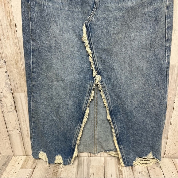 Arizona Women's Mid Rise Midi Denim Skirt-Juniors Size 0 - Picture 5 of 10